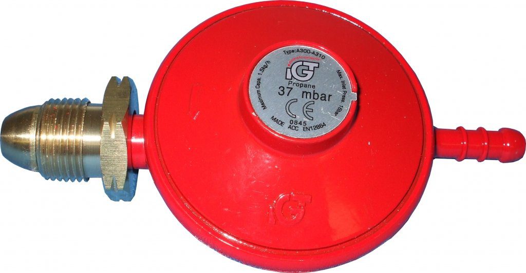 Regolatore Per Bombola Gas Propano R37P + Tubo 2m E F Fascette – Adatto Calor/Flogas UK